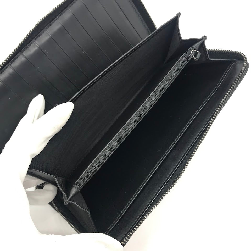 GUCCI | グッチ グッチシマ GGオーガナイザー ラウンドファスナー長財布 長財布 447906 ブラック【倉吉店】