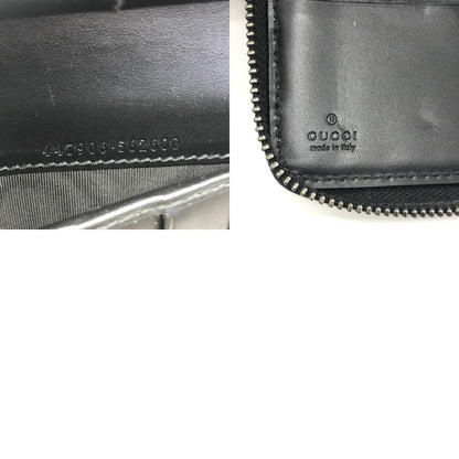 GUCCI | グッチ グッチシマ GGオーガナイザー ラウンドファスナー長財布 長財布 447906 ブラック【倉吉店】