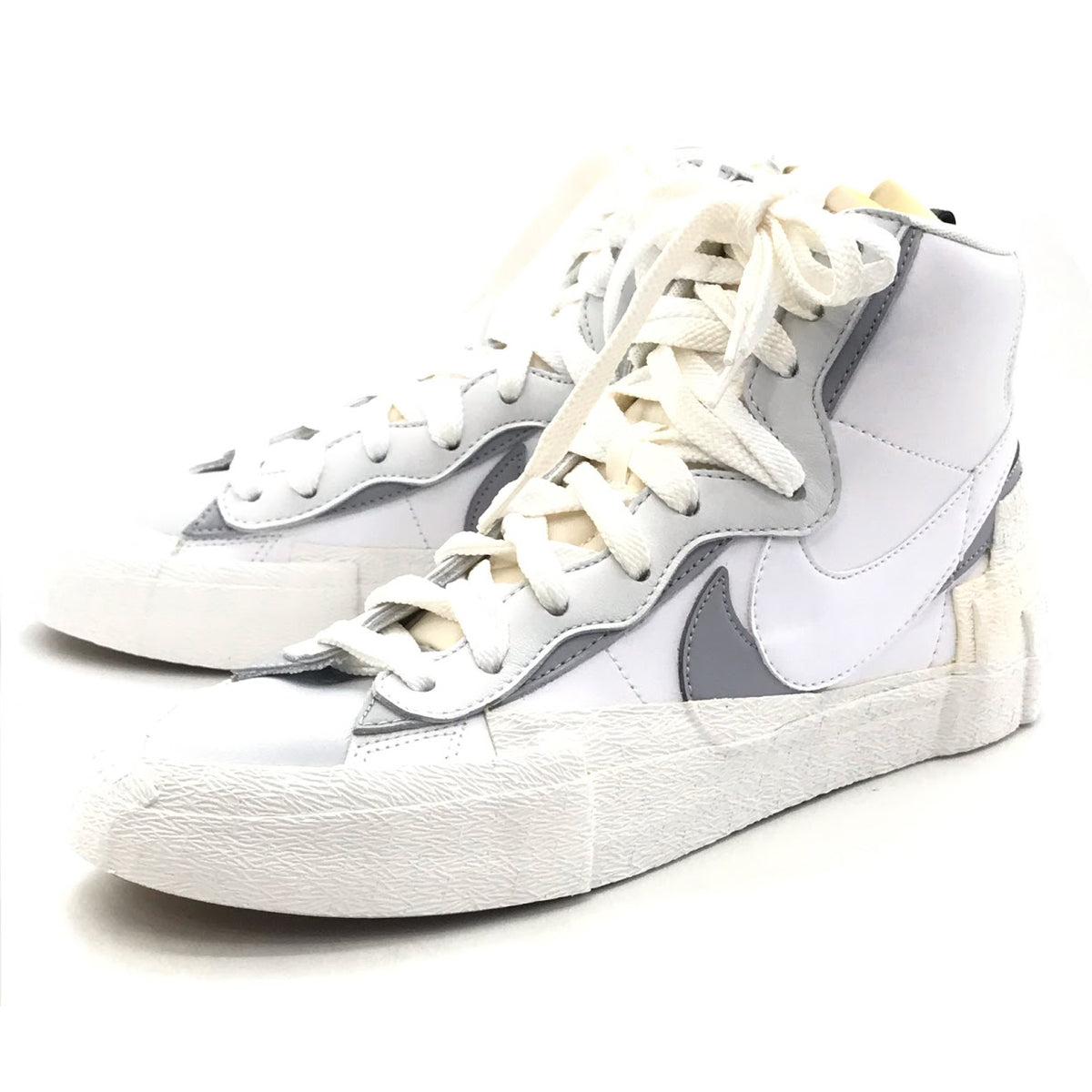 NIKE | ナイキ × SACAI(サカイ) BLAZER MID スニーカー BV0072-100 ホワイト/ウルフグレー 28cm【倉吉店】