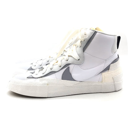 NIKE | ナイキ × SACAI(サカイ) BLAZER MID スニーカー BV0072-100 ホワイト/ウルフグレー 28cm【倉吉店】