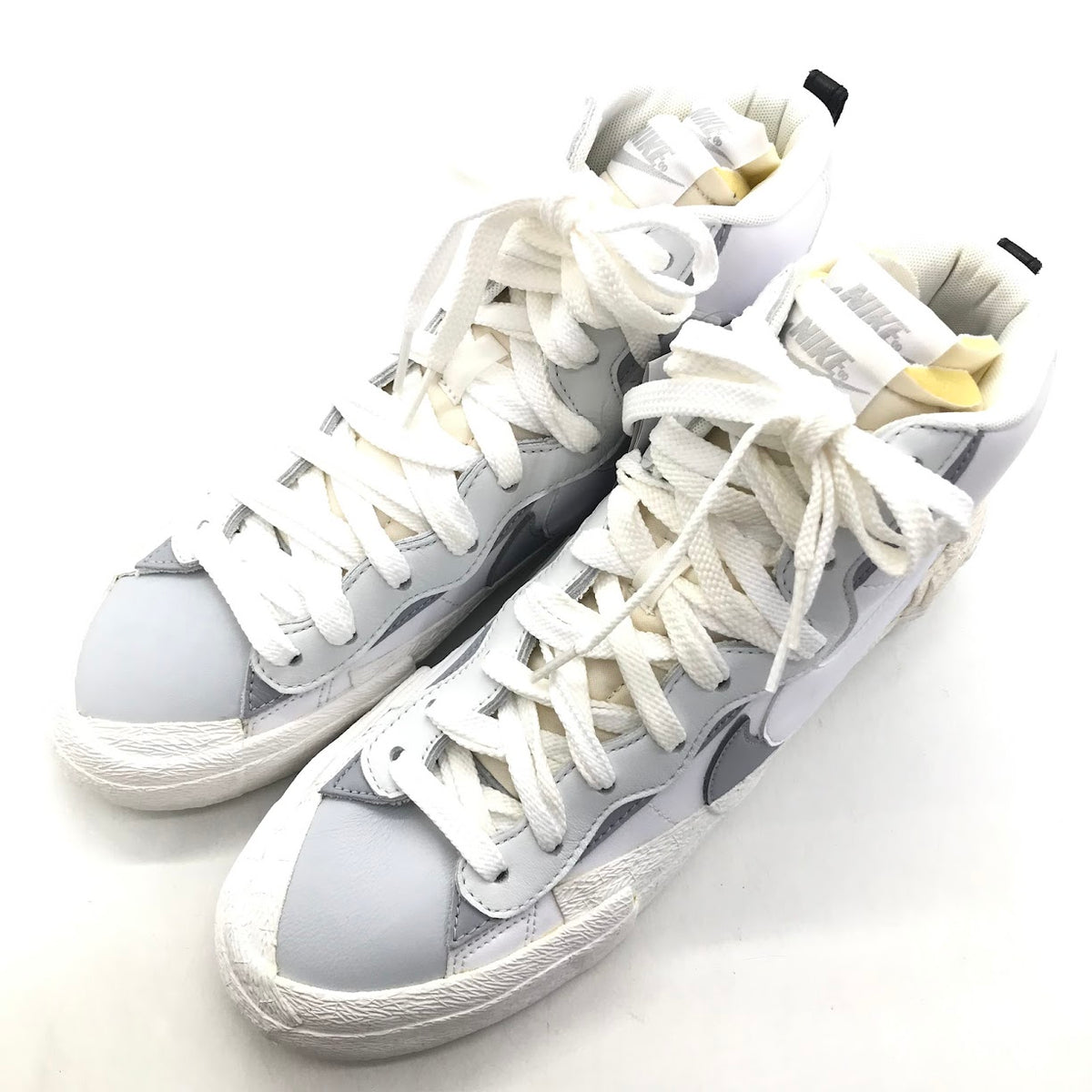 NIKE | ナイキ × SACAI(サカイ) BLAZER MID スニーカー BV0072-100 ホワイト/ウルフグレー 28cm【倉吉店】