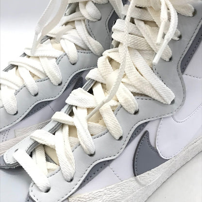 NIKE | ナイキ × SACAI(サカイ) BLAZER MID スニーカー BV0072-100 ホワイト/ウルフグレー 28cm【倉吉店】