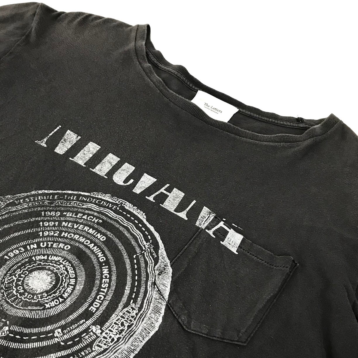 The Letters｜The Letters Nirvana T-shirt 半袖Ｔシャツ SS17-L3T004 グレー サイズ：XL【倉吉店】【代金引換不可・日時指定不可】【ポスト投函】