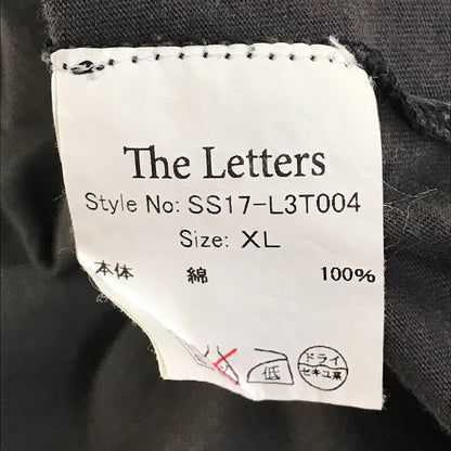 The Letters｜The Letters Nirvana T-shirt 半袖Ｔシャツ SS17-L3T004 グレー サイズ：XL【倉吉店】【代金引換不可・日時指定不可】【ポスト投函】