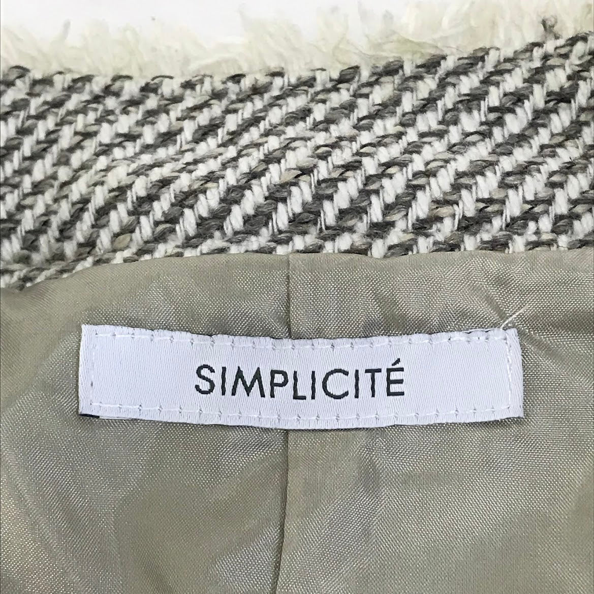 Simplicite | シンプリシテェ フリンジノースリーブベスト ベスト 24-011-700-6020-3-0 ホワイト【倉吉店】