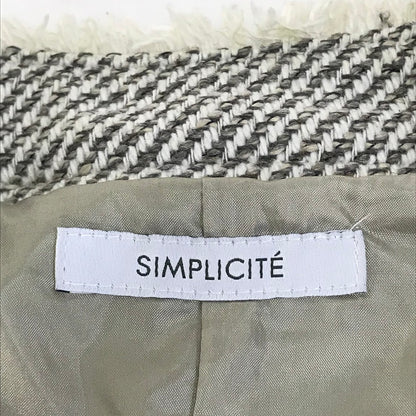 Simplicite | シンプリシテェ フリンジノースリーブベスト ベスト 24-011-700-6020-3-0 ホワイト【倉吉店】