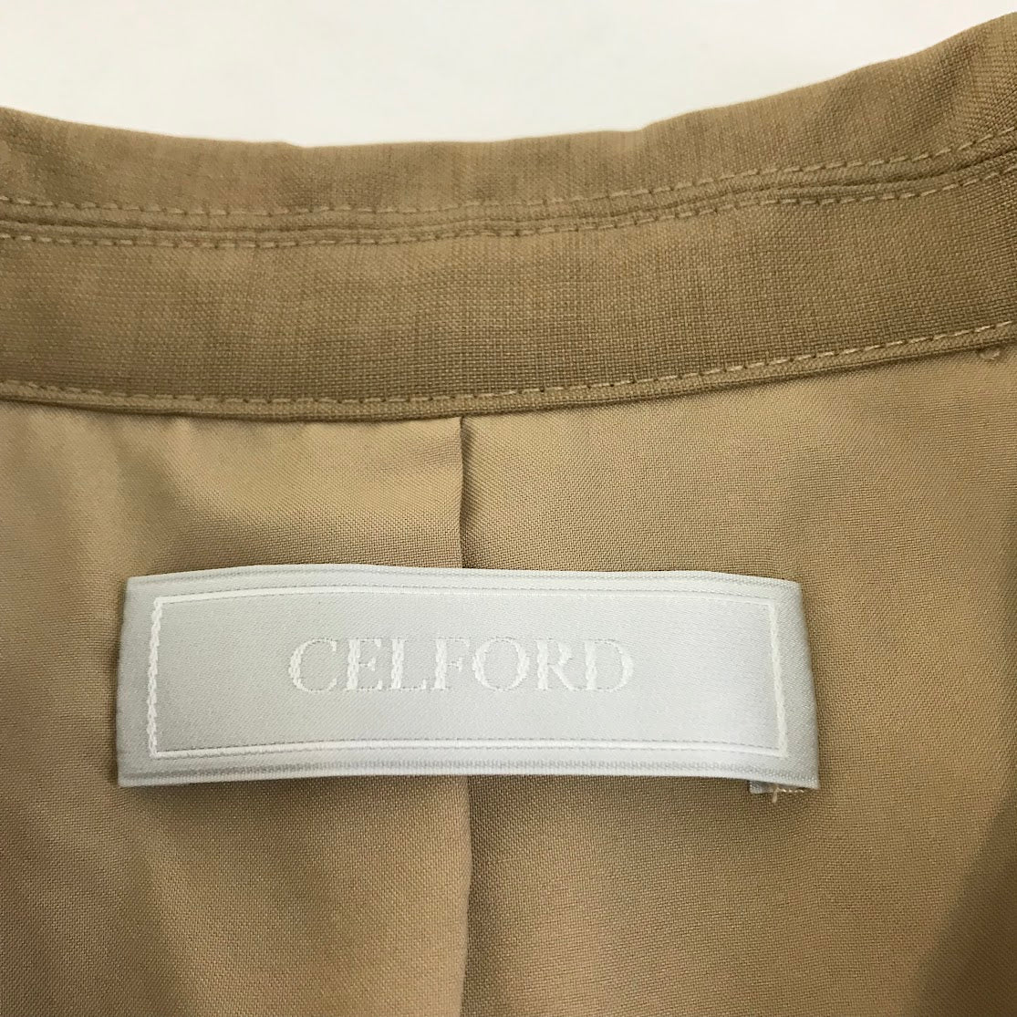 CELFORD | セルフォード 太ベルト付きワンピース ワンピース CWFO234005 キャメル サイズ：38【倉吉店】