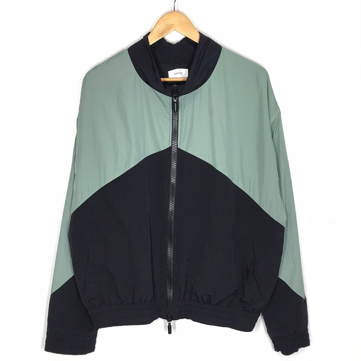 RHUDE｜ルード　Nylon Zip Up Jacket ナイロンジャケット グリーン×ブラック サイズ：L【倉吉店】