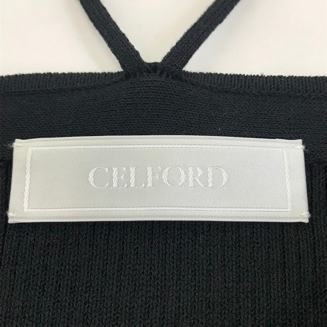 CELFORD | セルフォード ボリューム袖ニットタイトワンピース ワンピース CWNO222026 ブラック サイズ：38【倉吉店】
