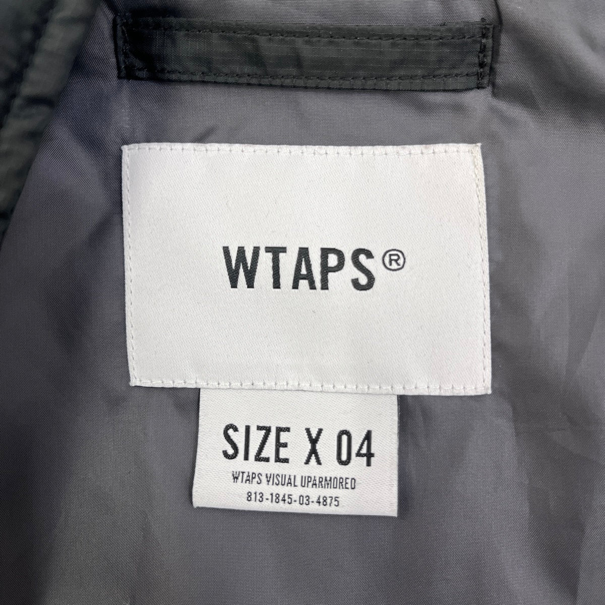 W)TAPS | ダブルタップス TRACK PADDED JACKET POLY. RIPSTOP. PROTECT 23AW 中綿ジャケット 232BRDT-JKM08 ブラック サイズ：4【加古川店】