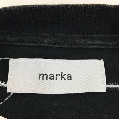 marka | マーカ 22SS BORDER TEE S/S ボーダー 半袖Ｔシャツ M22A-09CS01B ブラック×ホワイト サイズ：3【倉吉店】【代金引換不可・日時指定不可】【ポスト投函】