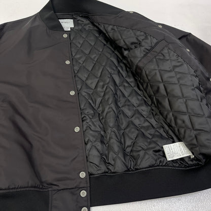 W)TAPS | ダブルタップス TEAM JACKET NYLON. TWILL 23AW スタジャン 231TQDT-JKM01 ブラック サイズ：3【加古川店】