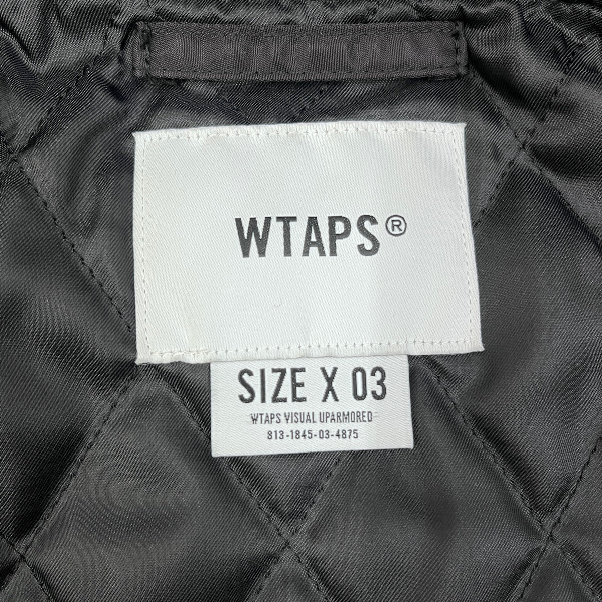 W)TAPS | ダブルタップス TEAM JACKET NYLON. TWILL 23AW スタジャン 231TQDT-JKM01 ブラック サイズ：3【加古川店】