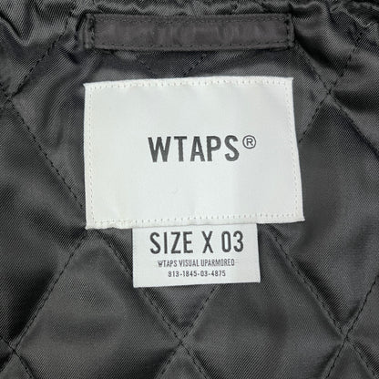 W)TAPS | ダブルタップス TEAM JACKET NYLON. TWILL 23AW スタジャン 231TQDT-JKM01 ブラック サイズ：3【加古川店】