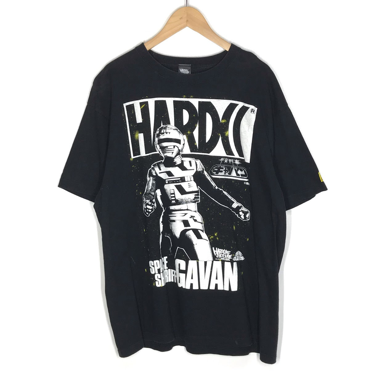 HARDCORE CHOCOLATE | ハードコアチョコレート 宇宙刑事ギャバン(レーザーブレードブラック) 半袖Ｔシャツ ブラック サイズ：XXL【倉吉店】【代金引換不可・日時指定不可】【ポスト投函】