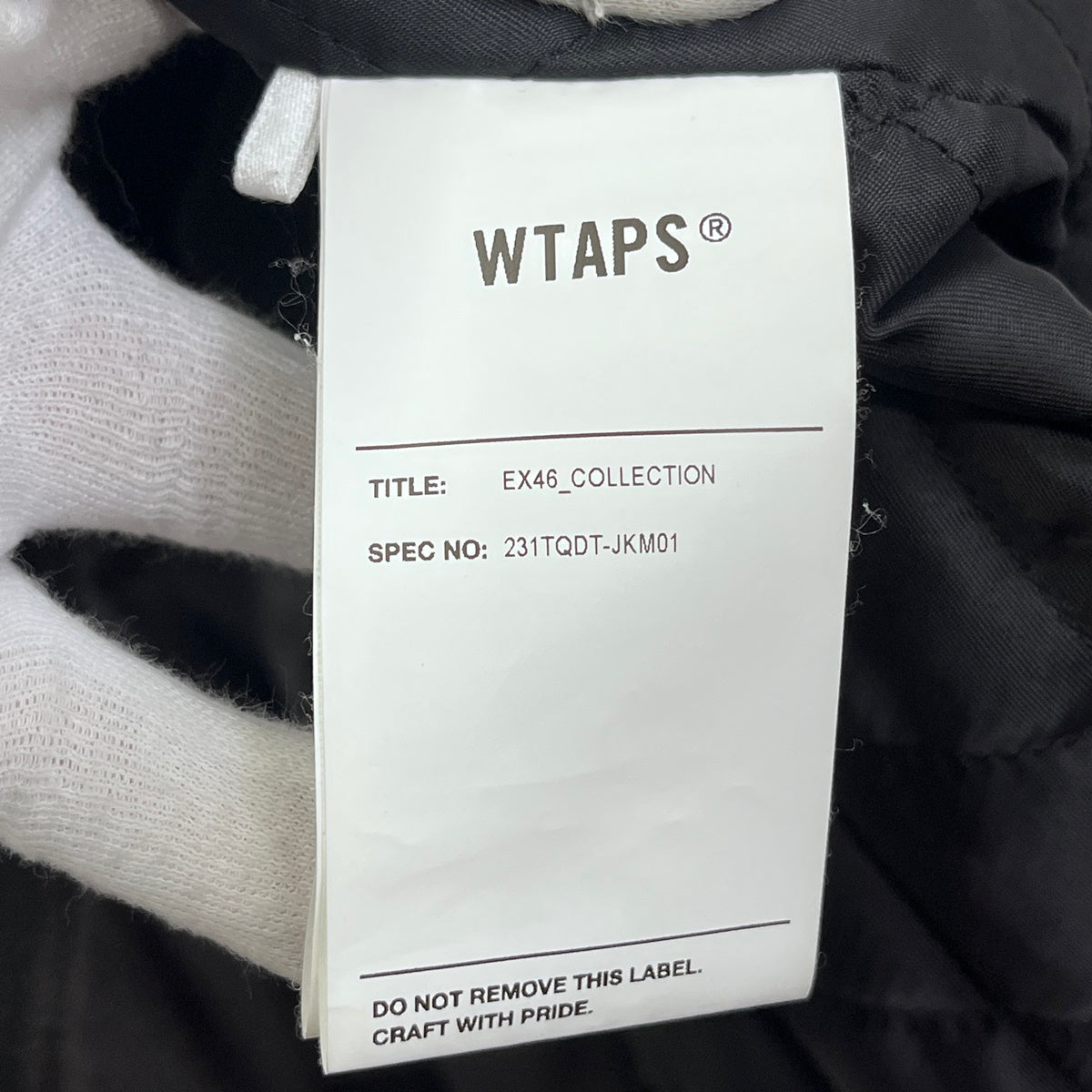 W)TAPS | ダブルタップス TEAM JACKET NYLON. TWILL 23AW スタジャン 231TQDT-JKM01 ブラック サイズ：3【加古川店】