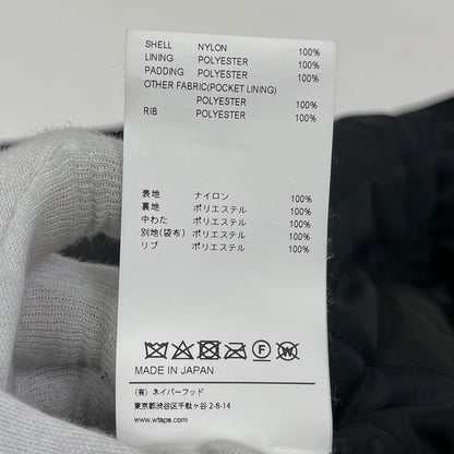 W)TAPS | ダブルタップス TEAM JACKET NYLON. TWILL 23AW スタジャン 231TQDT-JKM01 ブラック サイズ：3【加古川店】