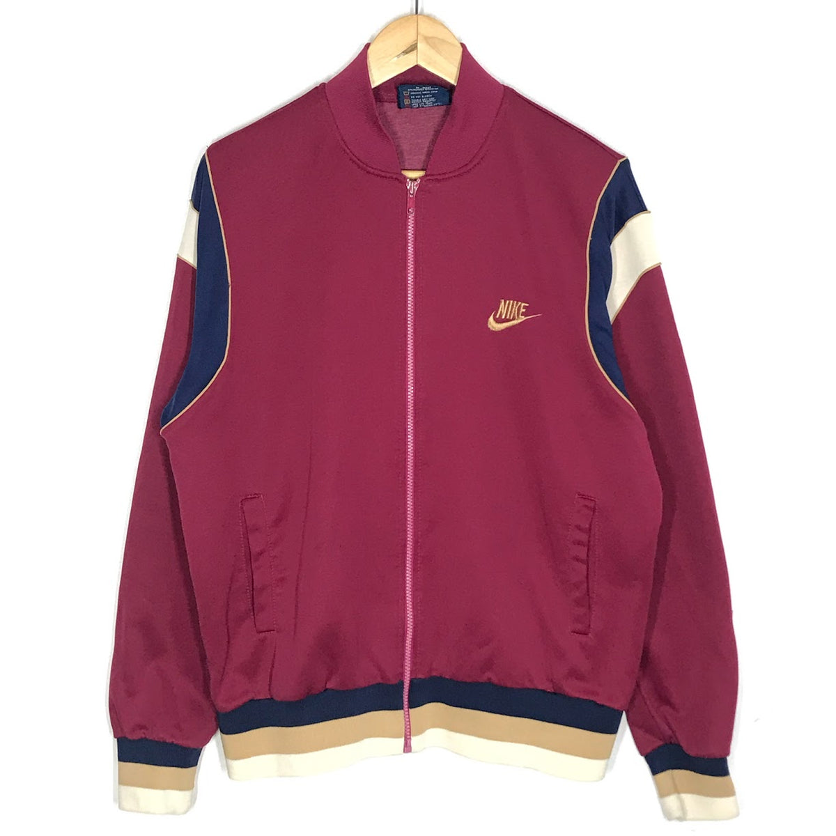 NIKE | ナイキ 紺タグ 80s トラックジャケット ジャージ ボルドー/バーガンディー サイズ：L【倉吉店】