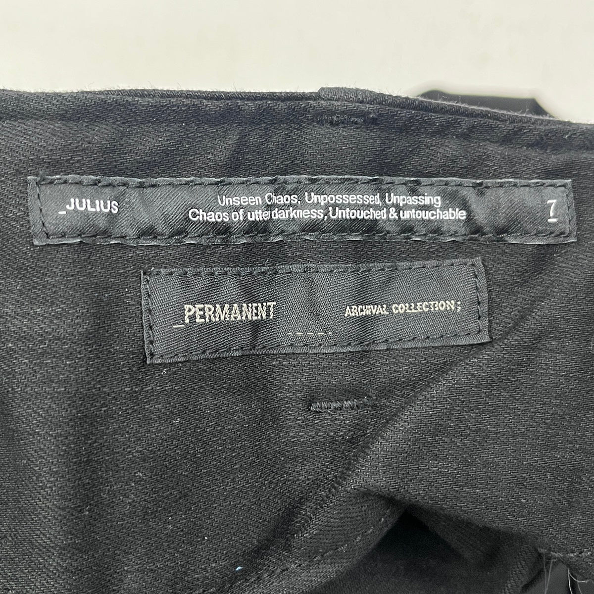 JULIUS | ユリウス Gas Mask Cargo Pants 23AW パンツ 839PAM3-BK ブラック サイズ：3【加古川店】