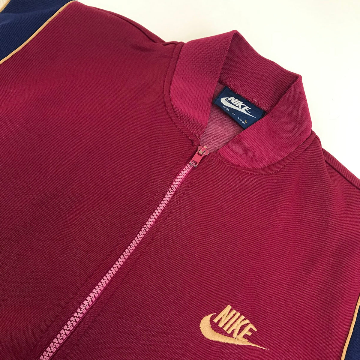 NIKE | ナイキ 紺タグ 80s トラックジャケット ジャージ ボルドー/バーガンディー サイズ：L【倉吉店】