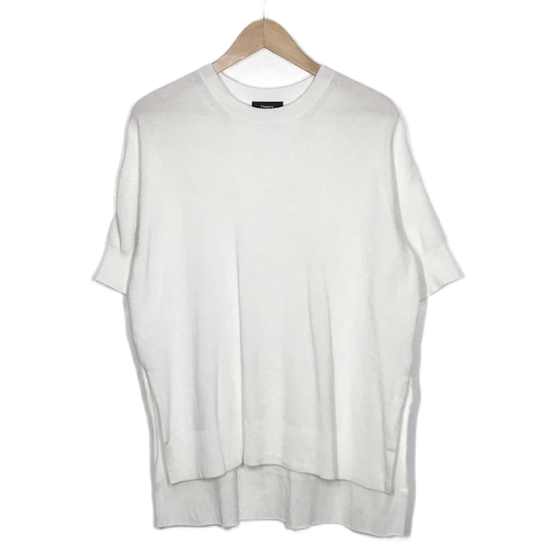 theory | セオリー DRY COTTON2 KARENIA HS 半袖 ニット 01-1101741-000-902 ホワイト サイズ：S【倉吉店】