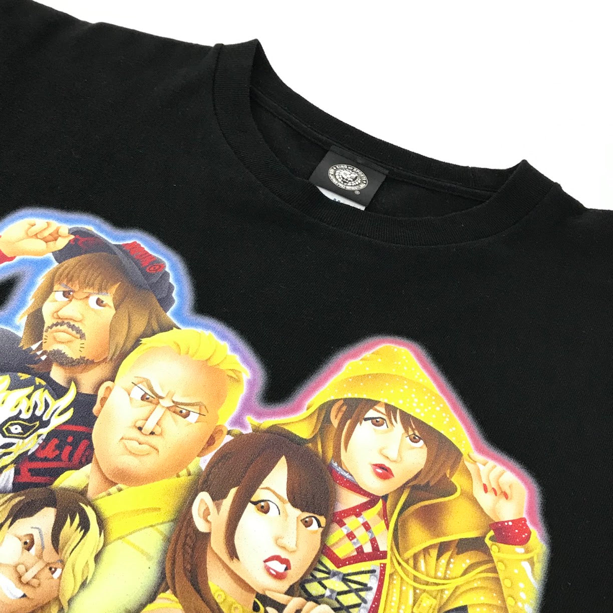 新日本プロレス HYSTORIC X-OVER スターダム 記念Tシャツ 半袖Ｔシャツ ブラック サイズ：M【倉吉店】【代金引換不可・日時指定不可】【ポスト投函】