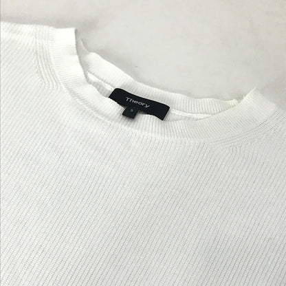 theory | セオリー DRY COTTON2 KARENIA HS 半袖 ニット 01-1101741-000-902 ホワイト サイズ：S【倉吉店】