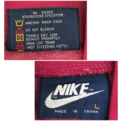 NIKE | ナイキ 紺タグ 80s トラックジャケット ジャージ ボルドー/バーガンディー サイズ：L【倉吉店】