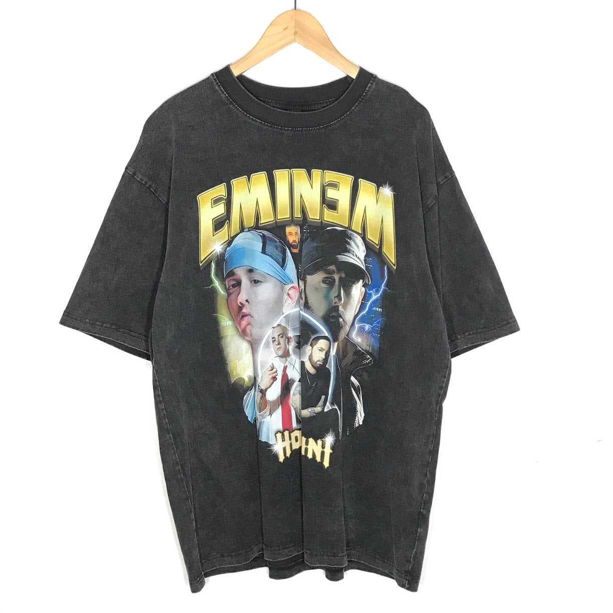 EMINEM HOUDINI ラップT 半袖Ｔシャツ チャコールグレー サイズ：M【倉吉店】【代金引換不可・日時指定不可】【ポスト投函】