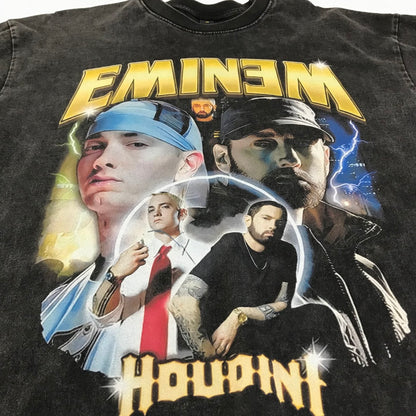 EMINEM HOUDINI ラップT 半袖Ｔシャツ チャコールグレー サイズ：M【倉吉店】【代金引換不可・日時指定不可】【ポスト投函】