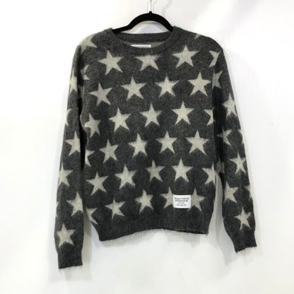 【中古】WACKOMARIA | ワコマリア STAR MOHAIR KNIT U NECK セーター 12AW-KNT-09 2012A/W グレー サイズ：M