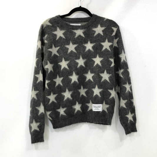 【中古】WACKOMARIA | ワコマリア STAR MOHAIR KNIT U NECK セーター 12AW-KNT-09 2012A/W グレー サイズ：M