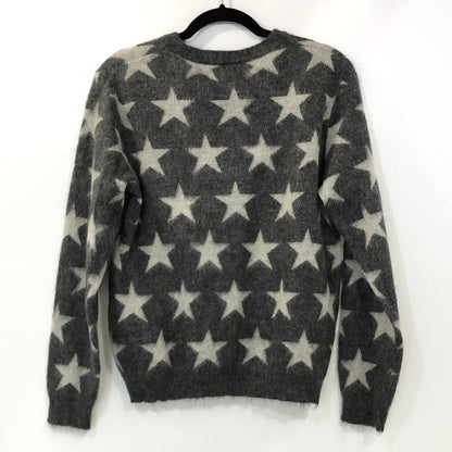 【中古】WACKOMARIA | ワコマリア STAR MOHAIR KNIT U NECK セーター 12AW-KNT-09 2012A/W グレー サイズ：M