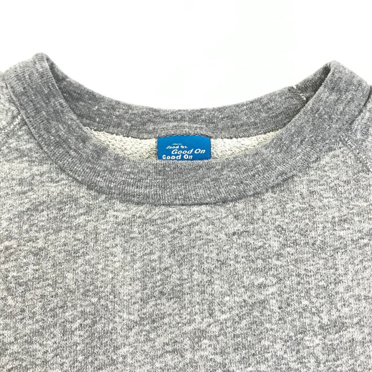 Good On | グッドオン L/S RAGLAN CREW SWEAT SHIRTS スウェット 763-GOBW-101P グレー サイズ：M【倉吉店】