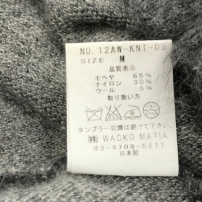 【中古】WACKOMARIA | ワコマリア STAR MOHAIR KNIT U NECK セーター 12AW-KNT-09 2012A/W グレー サイズ：M