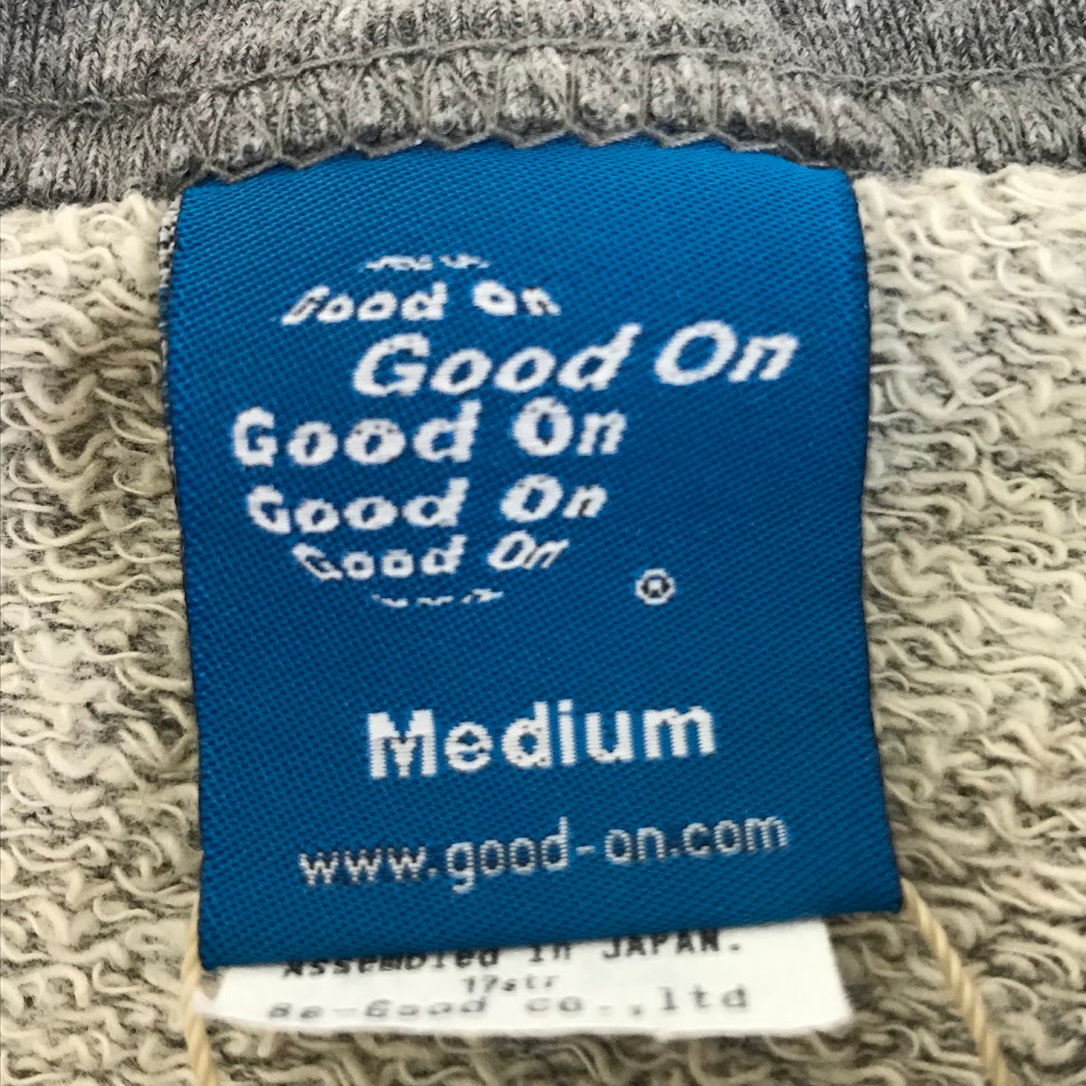 Good On | グッドオン L/S RAGLAN CREW SWEAT SHIRTS スウェット 763-GOBW-101P グレー サイズ：M【倉吉店】