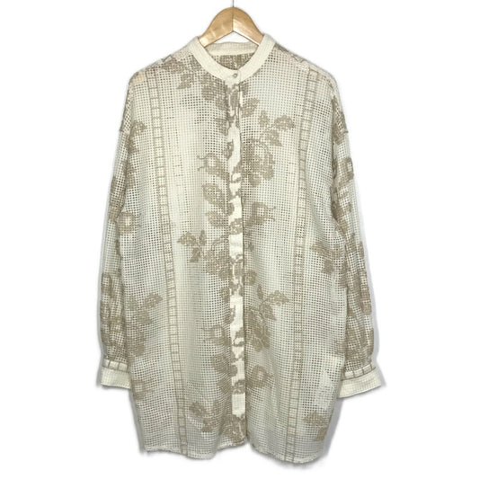 AMERI | アメリ MEDI CROSS SHIRT 長袖シャツ 02210430310 ベージュ【倉吉店】