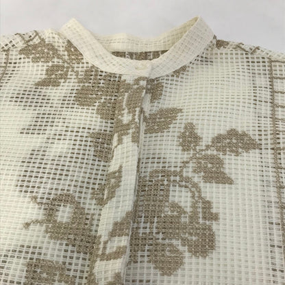 AMERI | アメリ MEDI CROSS SHIRT 長袖シャツ 02210430310 ベージュ【倉吉店】