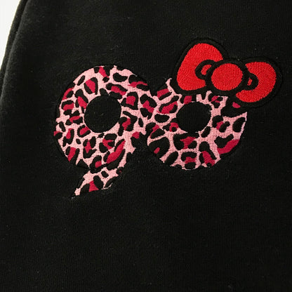 9090 girl｜ナインティナインティ HELLO KITTY 90 Logo Sweat Pants パンツ NL0098 ブラック サイズ：S【倉吉店】
