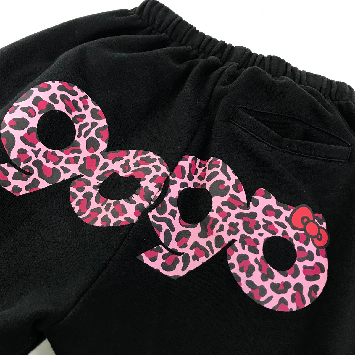 9090 girl｜ナインティナインティ HELLO KITTY 90 Logo Sweat Pants パンツ NL0098 ブラック サイズ：S【倉吉店】