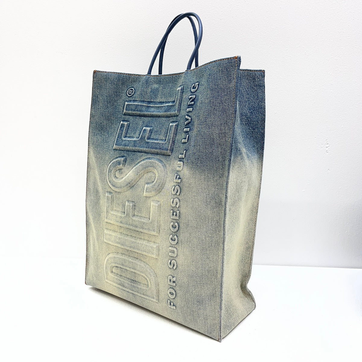 DIESEL | ディーゼル DSL SHOPPER L FD BAG ハンドバッグ インディゴ【加古川店】