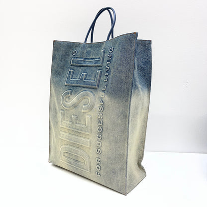 DIESEL | ディーゼル DSL SHOPPER L FD BAG ハンドバッグ インディゴ【加古川店】