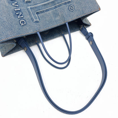 DIESEL | ディーゼル DSL SHOPPER L FD BAG ハンドバッグ インディゴ【加古川店】