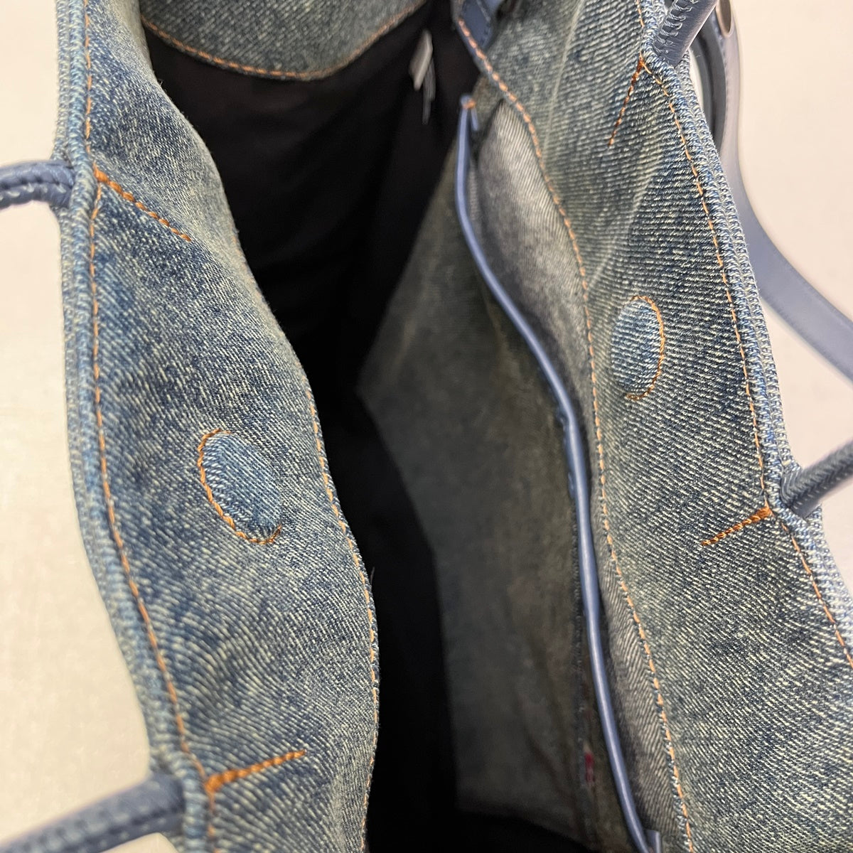 DIESEL | ディーゼル DSL SHOPPER L FD BAG ハンドバッグ インディゴ【加古川店】
