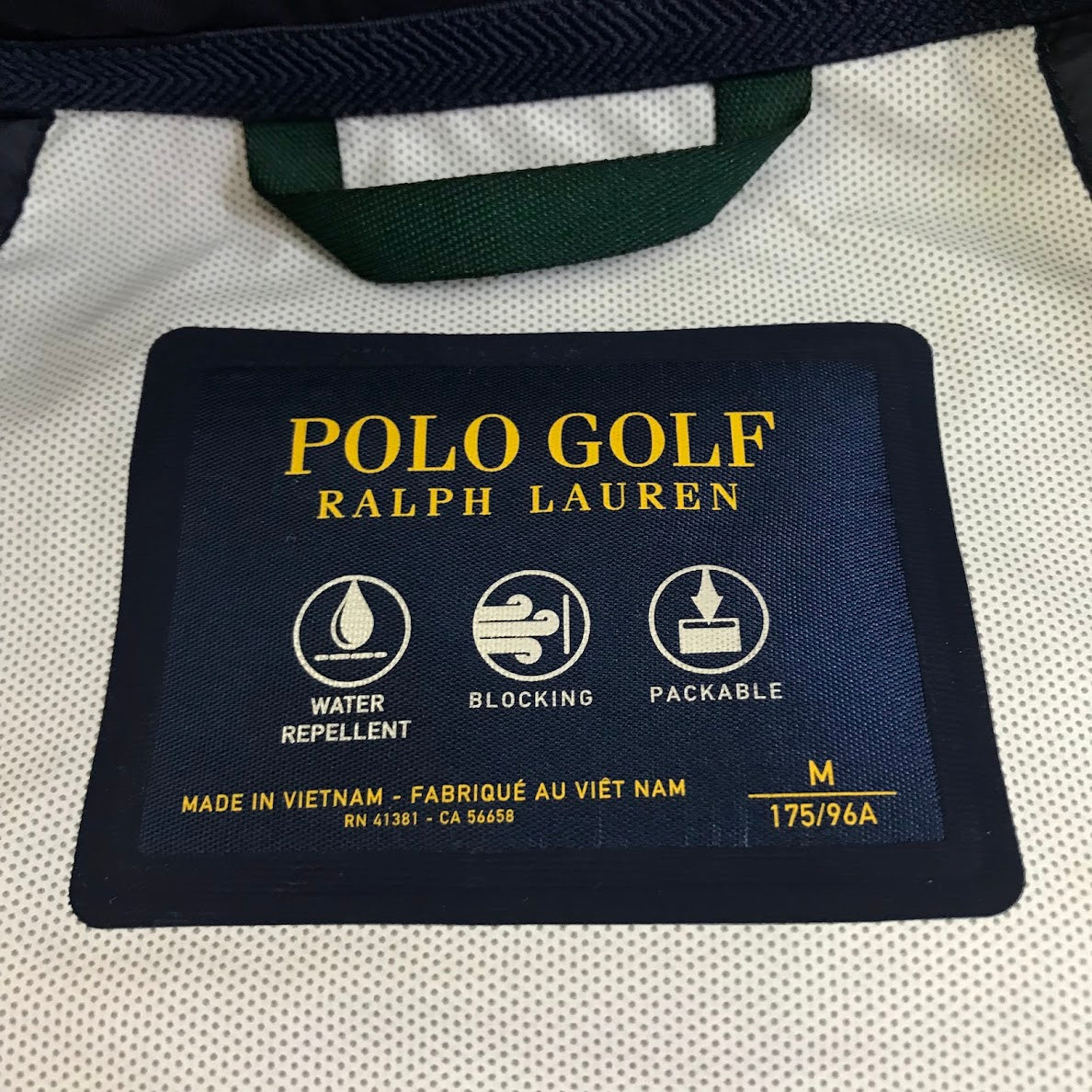 POLO RALPH LAUREN | ポロ・ラルフローレン POLO GOLF チェック柄 ナイロンジャケット ネイビー サイズ：M【倉吉店】