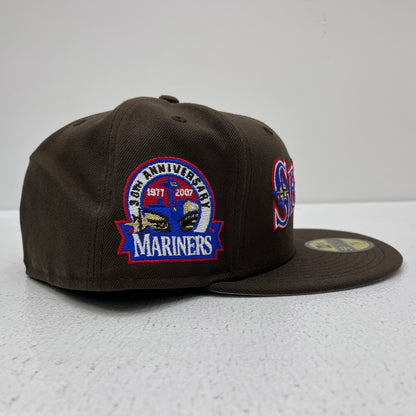 NEW ERA | ニューエラ 7 5/8 (60.6cm) seattle mariners 海外別注 30周年記念 キャップ 59FIFTY ブラウン【加古川店】