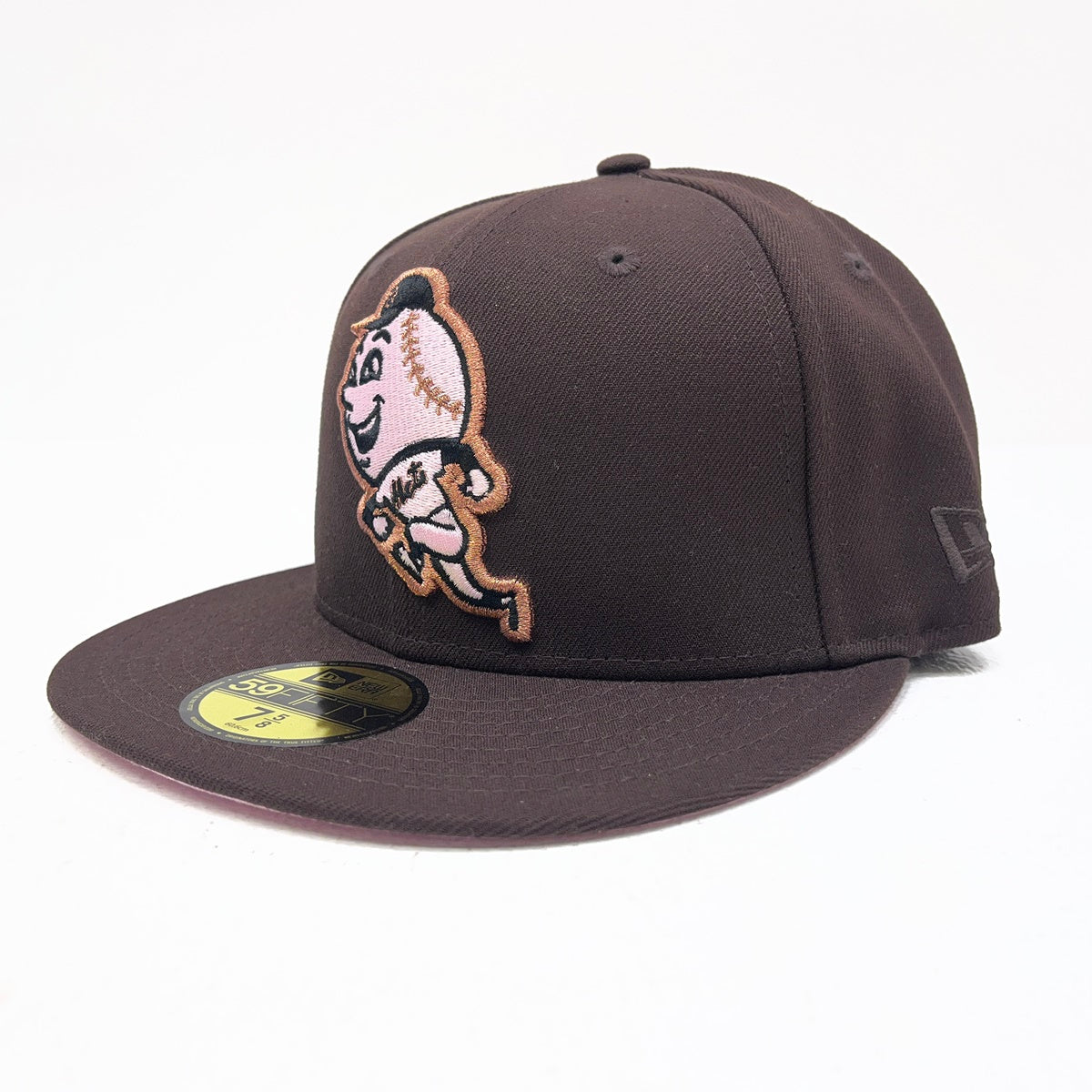 NEW ERA | ニューエラ 7 5/8 (60.6cm) NEW YORK METS 60TH 海外別注 MR.MET キャップ 59FIFTY ブラウン【加古川店】