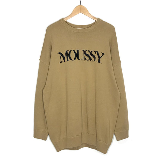MOUSSY | マウジー LOGO KNIT ニット 029HAA70-0151-1 ベージュ【倉吉店】