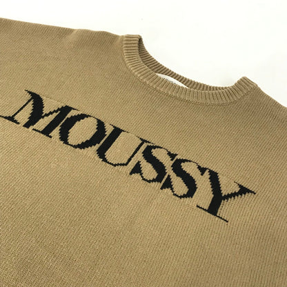 MOUSSY | マウジー LOGO KNIT ニット 029HAA70-0151-1 ベージュ【倉吉店】