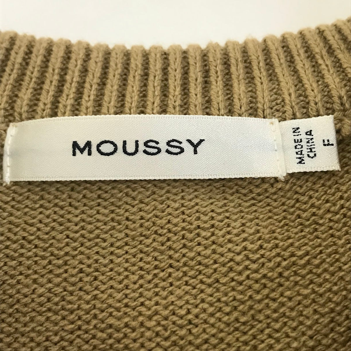 MOUSSY | マウジー LOGO KNIT ニット 029HAA70-0151-1 ベージュ【倉吉店】